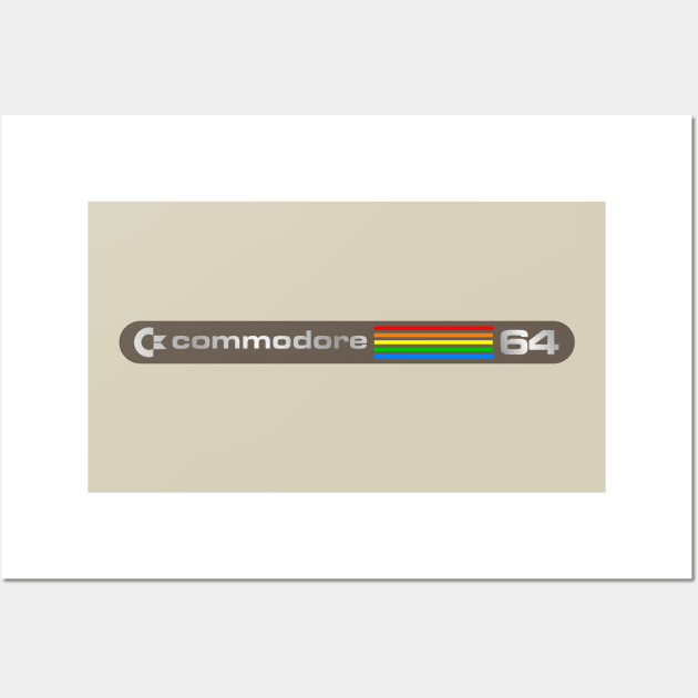 Commodore 64 - Version 3a - On Creme Wall Art by RetroFitted